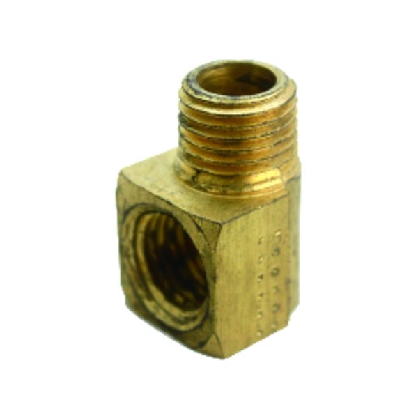 Jmf 1/4 in. FPT X 1/4 in. D MPT Brass 90 Degree Street Elbow 4505509